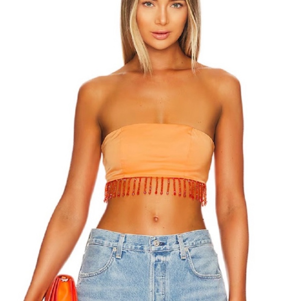 Superdown Evie Beaded Top.